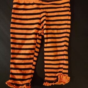 Nanette Baby Orange and Black Leggings